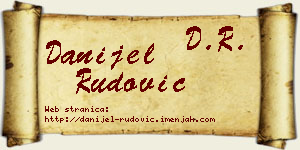 Danijel Rudović vizit kartica